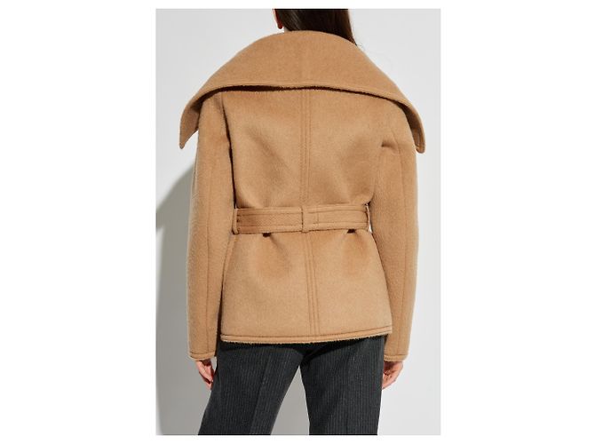 Abrigo Dsquared2 de lana y mohair beige - vista 4
