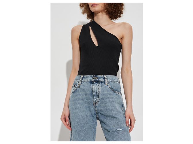 Top Cut-Out Amiri Negro de Algodón - vista 3