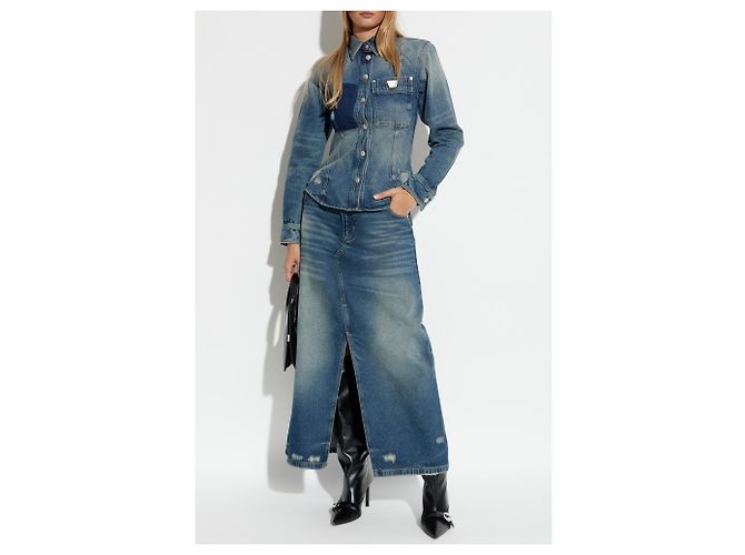 Autre Marque Falda maxi denim MISBHV azul - vista 2