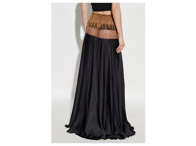 Falda larga negra O-GARCIA Diesel - vista 4