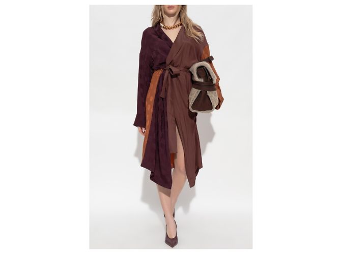 Kimono Moschino avec ceinture marron - vue 2
