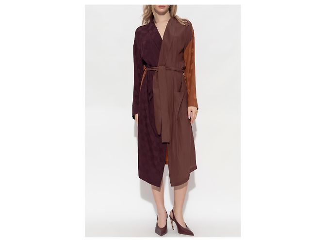Kimono Moschino avec ceinture marron - vue 3