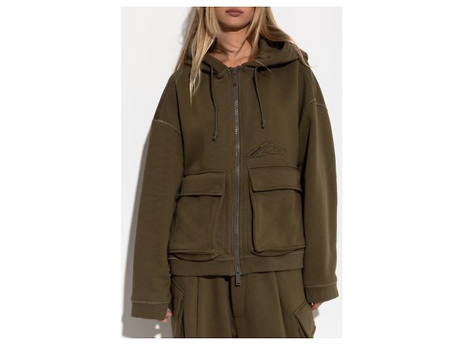 Sudadera con capucha Dsquared2 de algodón verde - vista 3