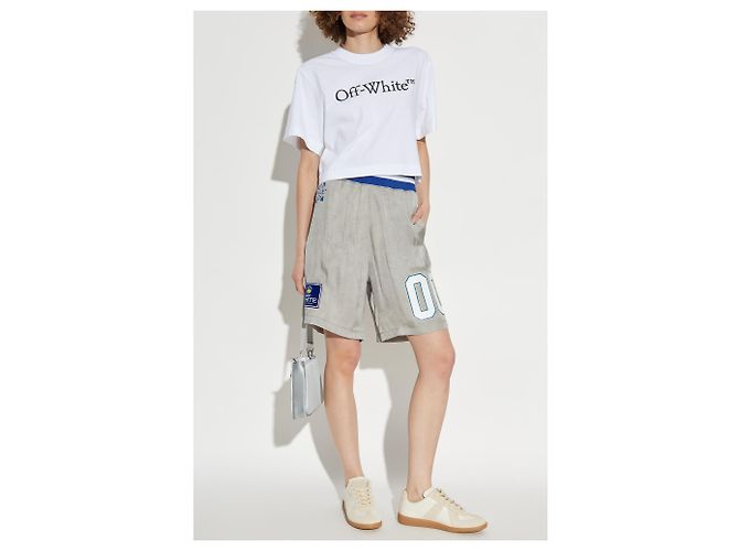 Off White printed shorts grey - view 2