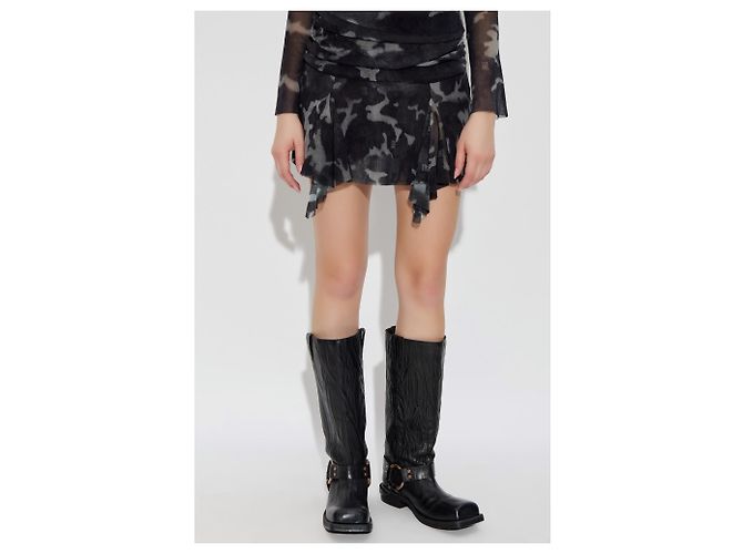 Autre Marque Falda de malla transparente MISBHV negra - vista 3