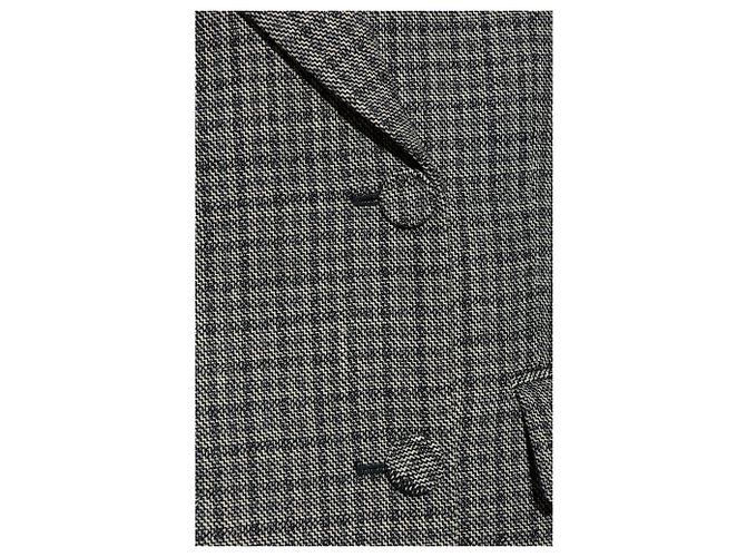 Blazer in lana grigio con trama tweed Acne Studios - vista 5