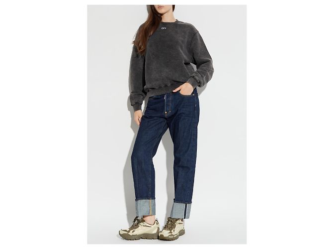 Jeans Tomboy Dsquared2 Blu Denim Selvedge Giapponese - vista 2