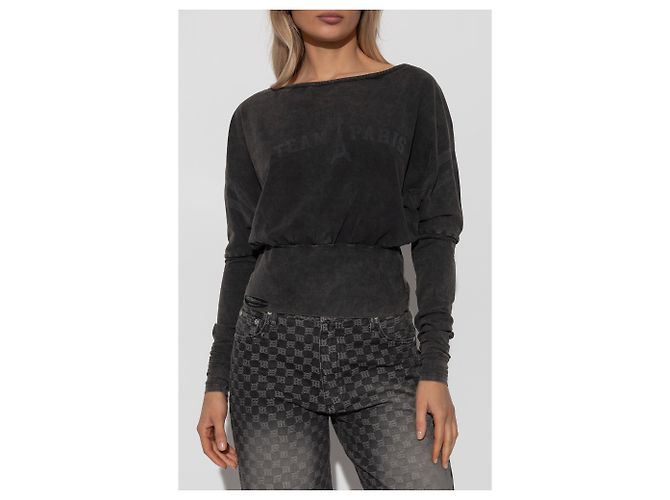 Autre Marque T-shirt nera con logo MISBHV in cotone - vista 3