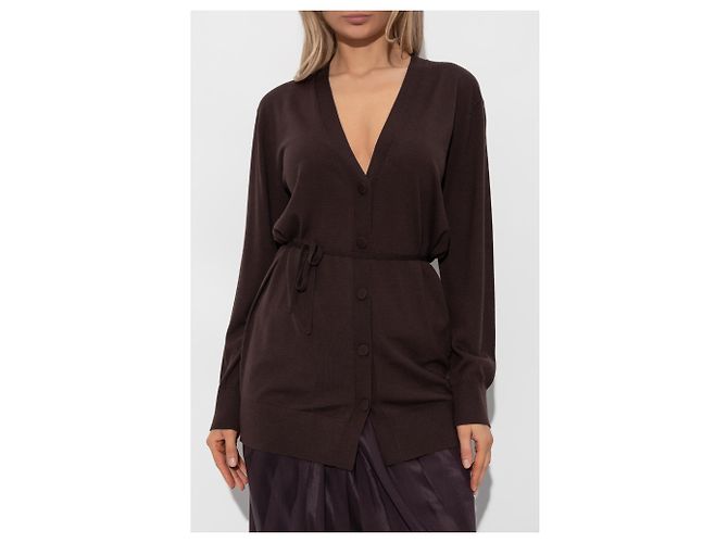 Cardigã Tibati Dries Van Noten Roxo de Lã - vista 3