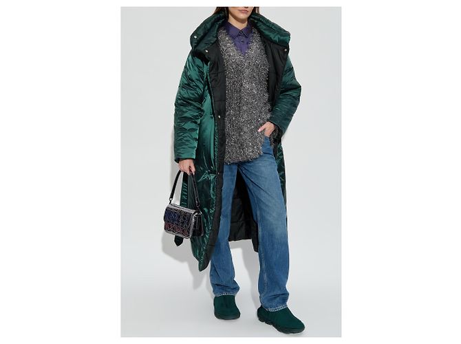 Abrigo acolchado Lacoste Runway verde satinado - vista 2