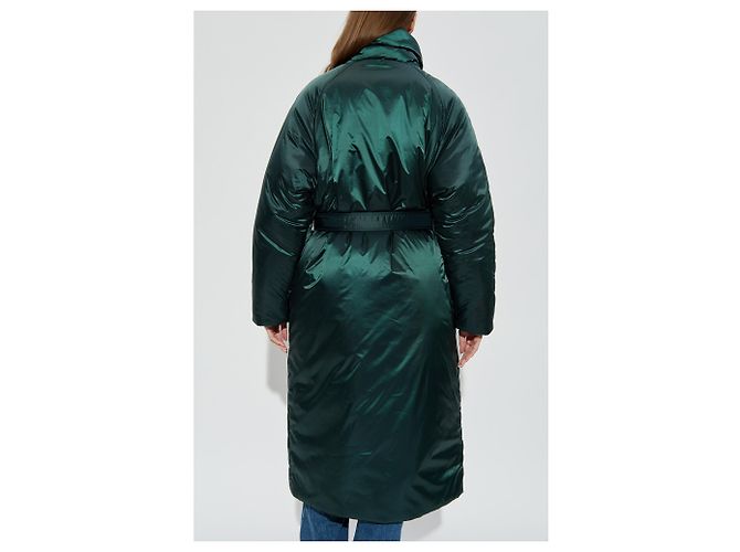 Abrigo acolchado Lacoste Runway verde satinado - vista 4