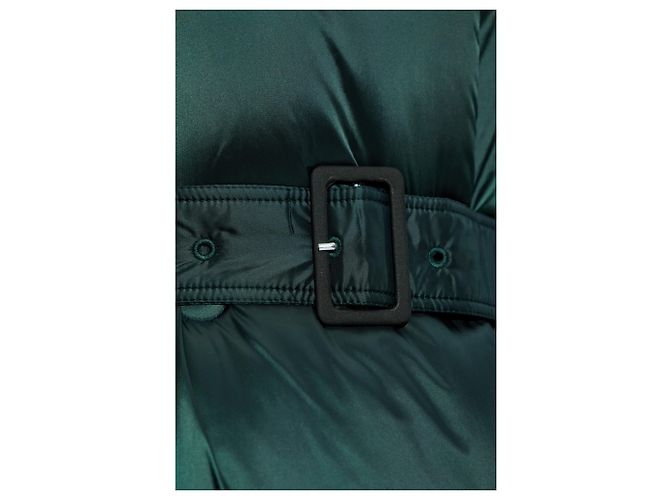 Abrigo acolchado Lacoste Runway verde satinado - vista 5