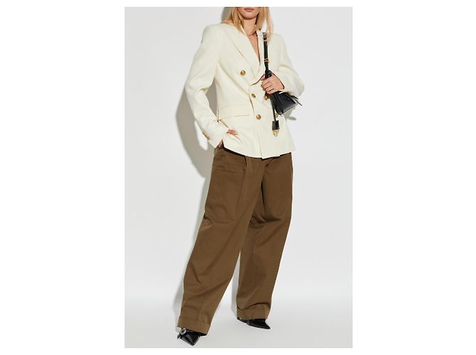 Blazer doppiopetto Dsquared2 in lana crema - vista 2