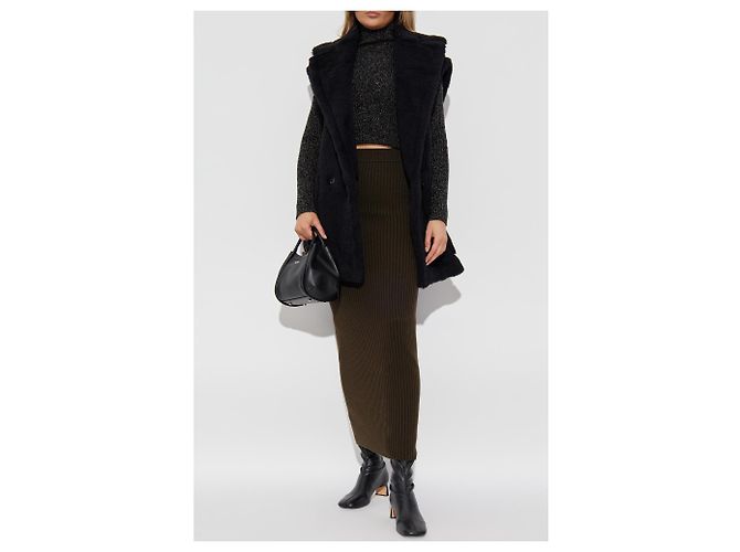 Max Mara Boris Strickrock Wolle grün - Ansicht 2