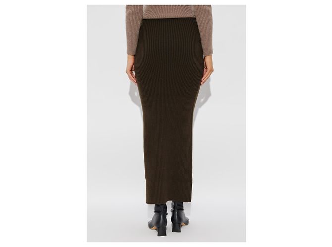 Max Mara Boris Strickrock Wolle grün - Ansicht 4