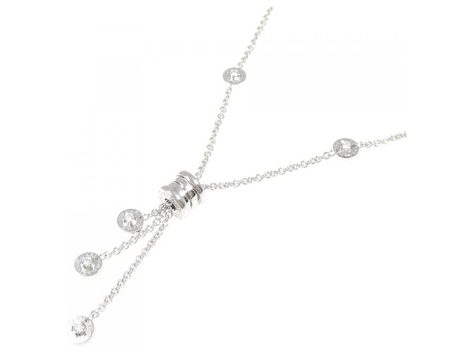 Bulgari Collana Bvlgari B.zero1 in Oro Bianco 750 e Diamanti - vista 2