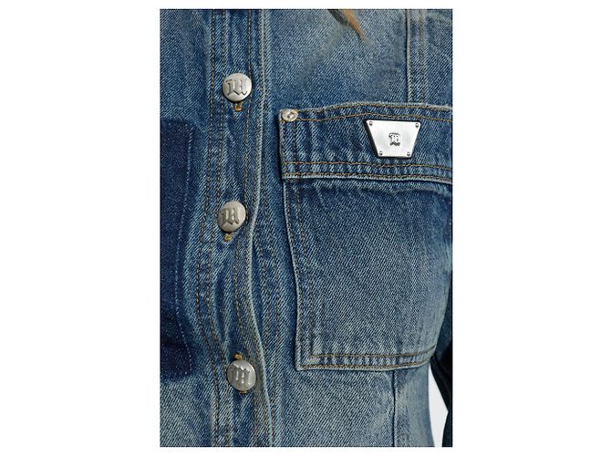 Autre Marque MISBHV Jeansjacke aus blauer Baumwolle - Ansicht 5