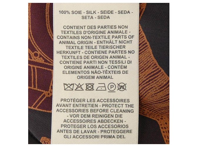 Camicia in seta marrone Hermès - vista 4