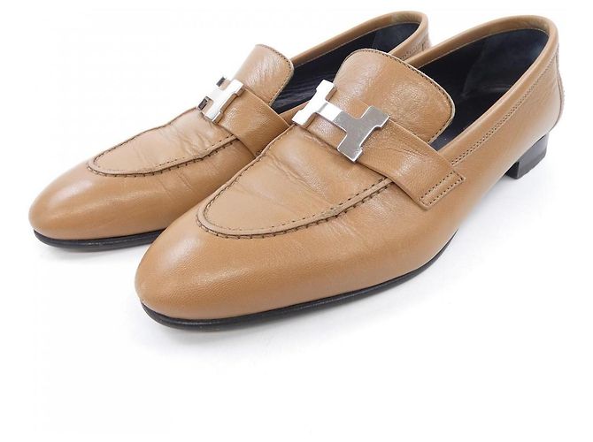 Hermès Scarpe in pelle Hermes Paris H Buckle - vista 3