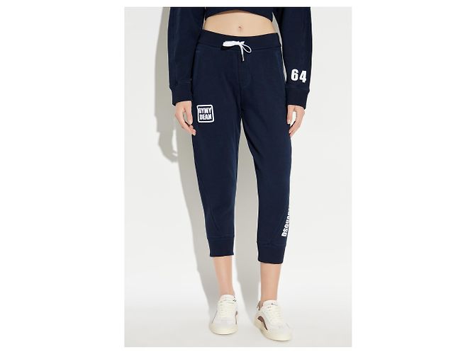 Dsquared2 Jogginghose aus Baumwolle in Navy Blau - Ansicht 3