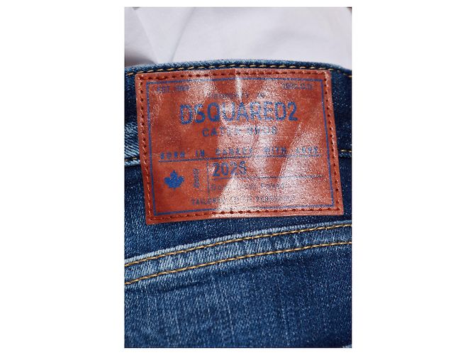 Dsquared2 D2 Twisted Jeans Navy Blau Baumwolle - Ansicht 5