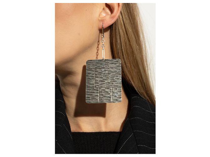 Pendientes plateados de latón Isabel Marant - vista 2