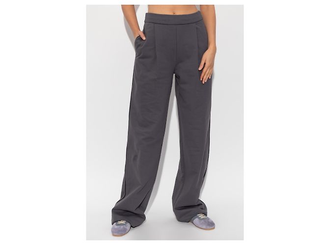 Pantalones de chándal Harita Dries Van Noten grises de algodón - vista 3