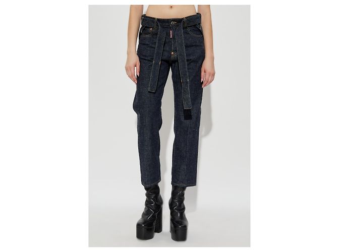 Vaqueros Dsquared2 X MAGLIANO Azules de Algodón Regular Fit - vista 3