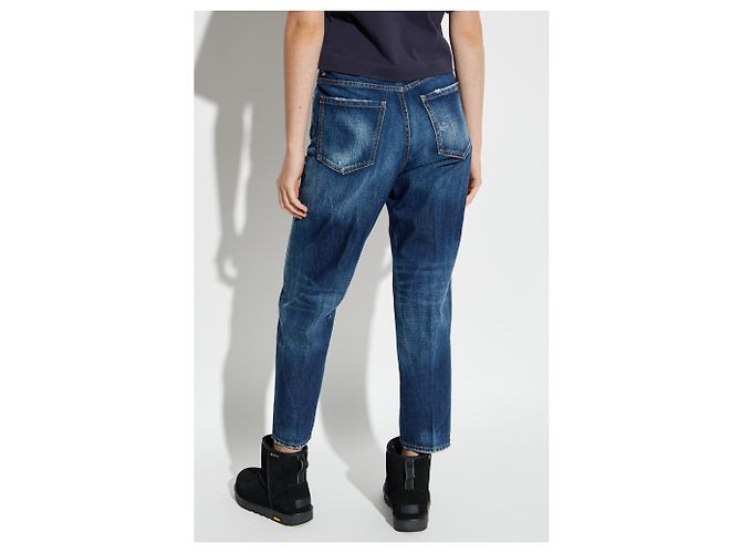 Jeans Boston Dsquared2 blu in cotone - vista 4