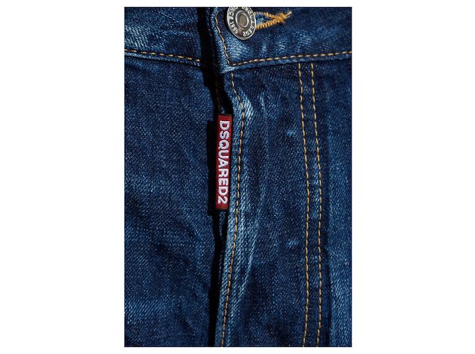 Jeans Boston Dsquared2 blu in cotone - vista 5