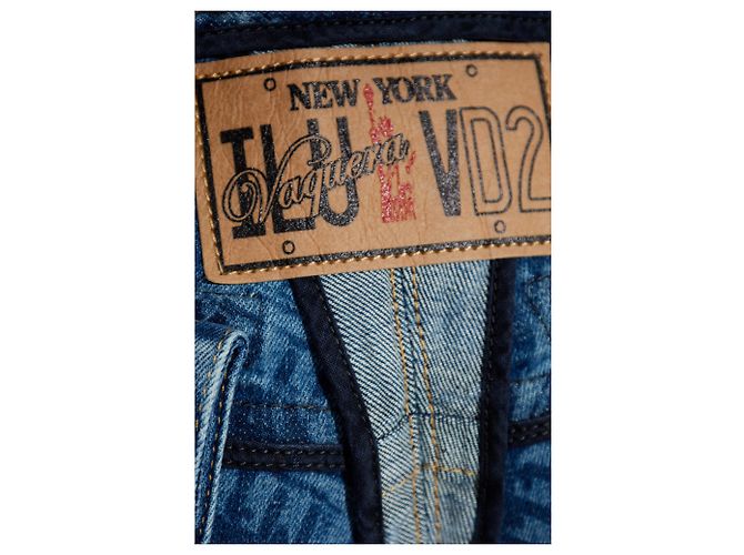 Vaqueros boyfriend azules Dsquared2 x Vaquera - vista 5