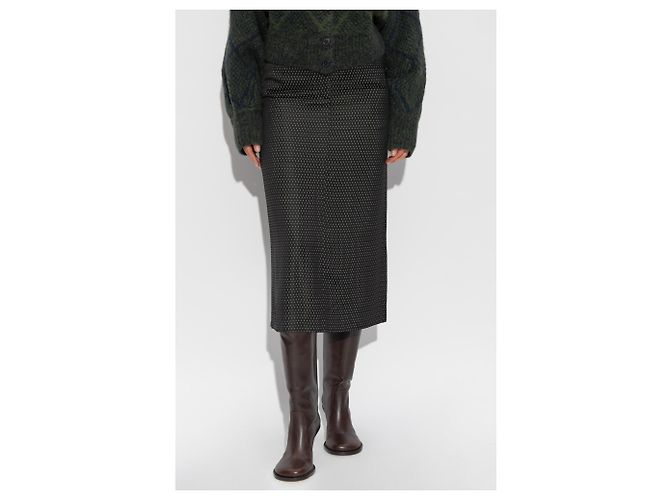 Falda Sandora Dries Van Noten negra de viscosa - vista 3