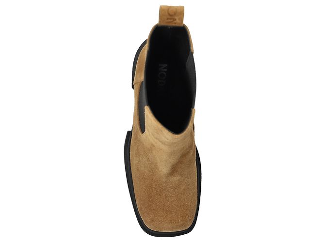 Botines chelsea Nodaleto de gamuza marrón con plataforma - vista 6
