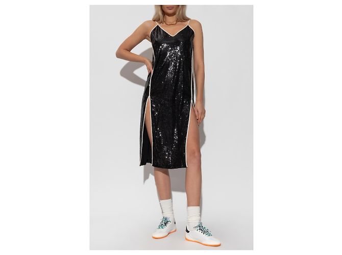 Palm Angels Paillettenkleid mit doppeltem Schlitz - Ansicht 2