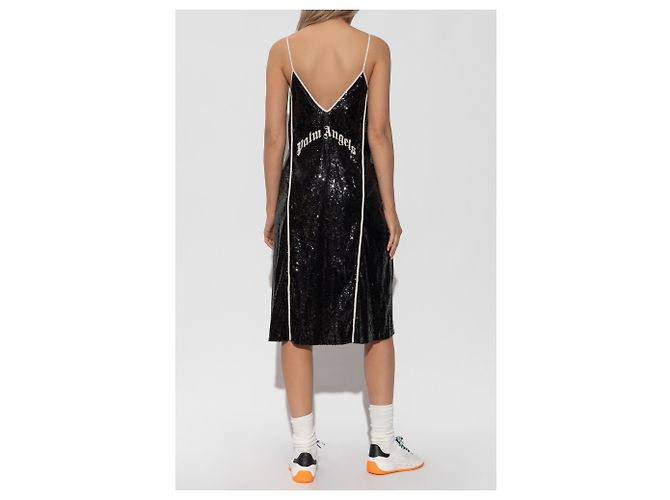 Palm Angels Paillettenkleid mit doppeltem Schlitz - Ansicht 4