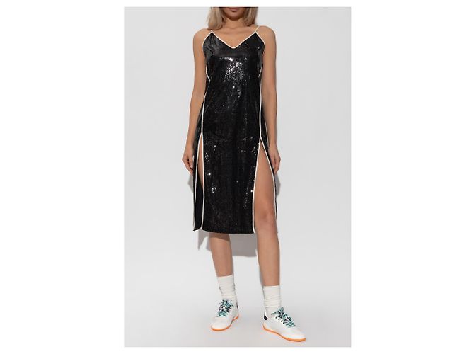 Palm Angels Paillettenkleid mit doppeltem Schlitz - Ansicht 3
