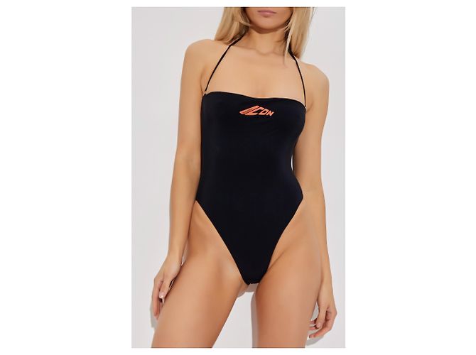 Costume da bagno intero bandeau nero Dsquared2 - vista 3