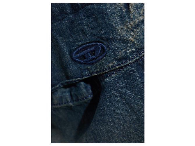 Diesel DE-MEGI-S Lyocell Midi Rock Blau - Ansicht 5