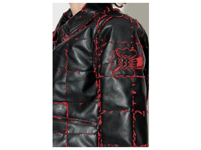 Veste Diesel G-WINET en cuir noir - vue 5