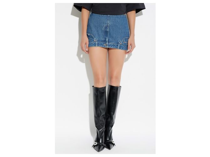 Vêtements VETEMENTS Blue Denim Mini Skirt - view 4