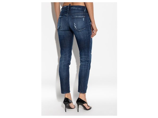 Jeans Jennifer Dsquared2 Blu Navy Skin Fit - vista 4