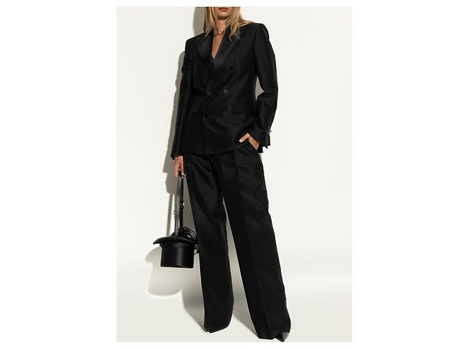 Décolleté Moschino in pelle nera - vista 3