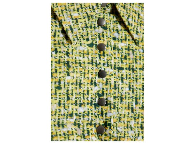 Camisa Diesel C-ELAZ-BC Verde Efecto Tweed - vista 5