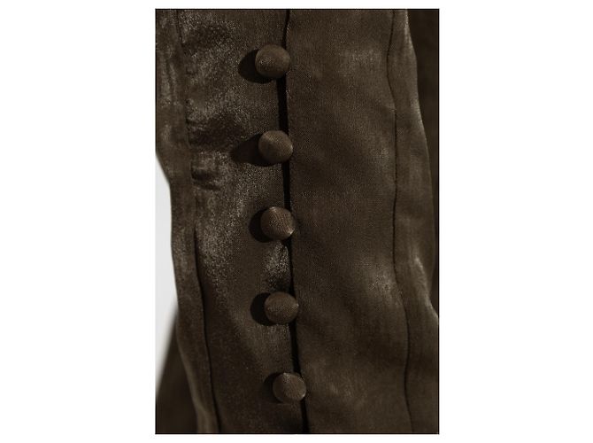 Iro Emerila Kleid in Grün Satin - Ansicht 5