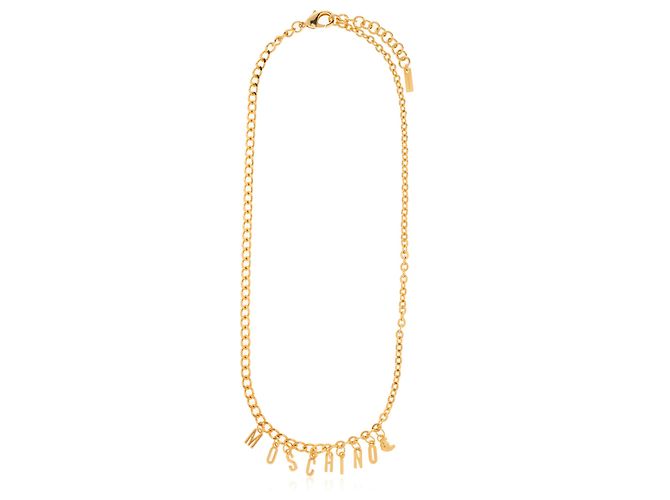 Collana Moschino Logo Oro e Metallo - vista 3