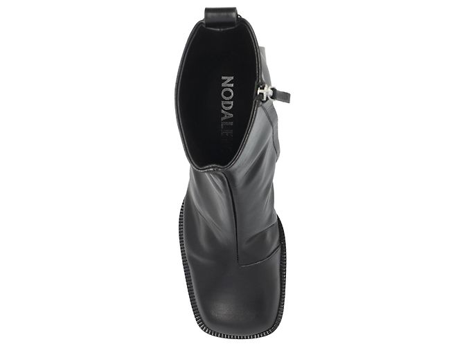Botines de tacón de piel negra Nodaleto - vista 6