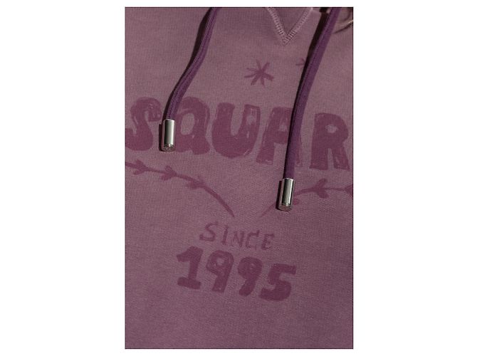 Felpa con cappuccio Dsquared2 Logo Viola in Cotone - vista 5