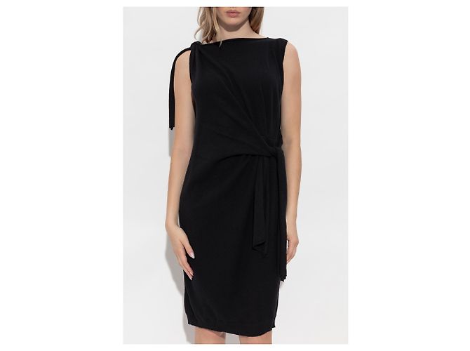 Vestido Moschino de lana negro - vista 3