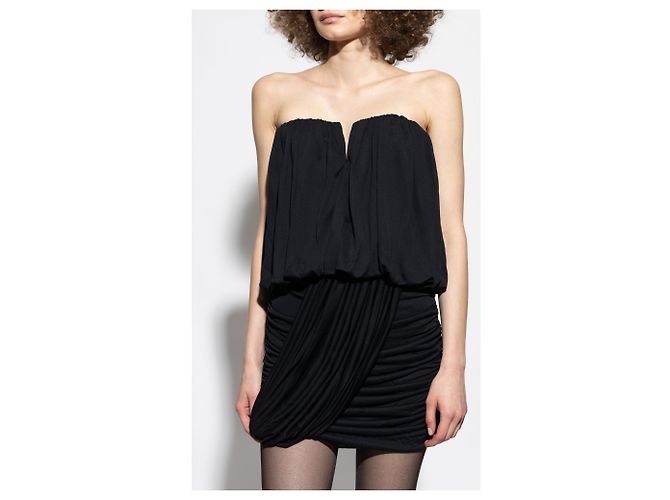 Isabel Marant Adelita Kleid Schwarz - Ansicht 3