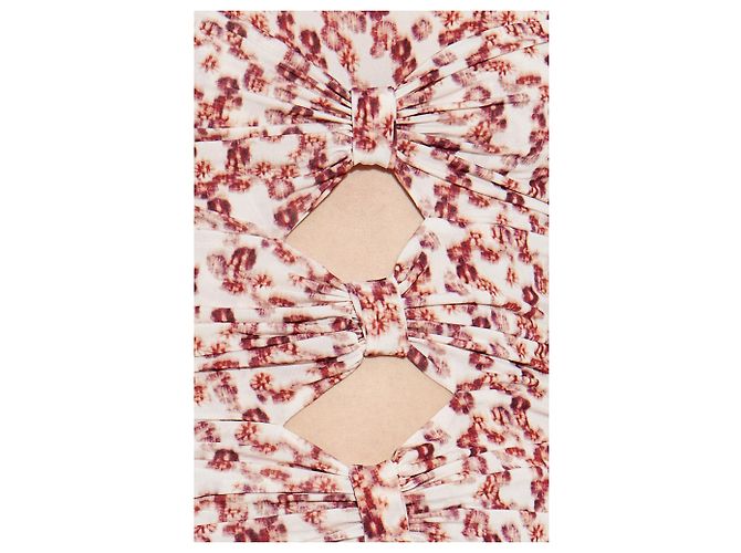 Top Gladice Isabel Marant Rojo con Estampado Floral - vista 5